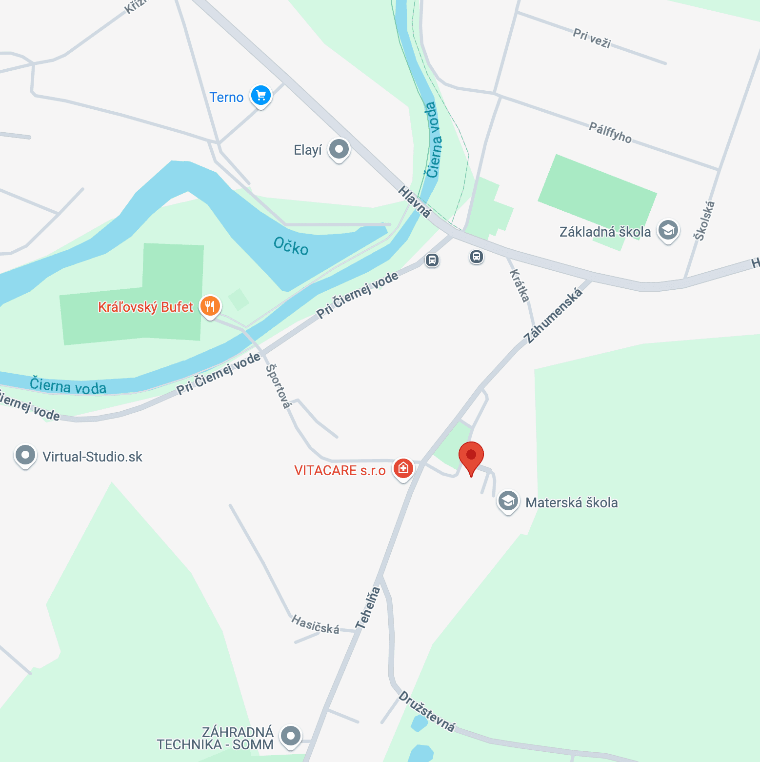 Mapa polohy Lucy Dental v Kráľovej pri Senci
